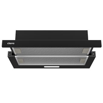 Exaustor Telescópico Ciarra CD6906DB | 60 cm | 370 m³/h | Recirculação ou Evacuação | A++ | Preto - 1