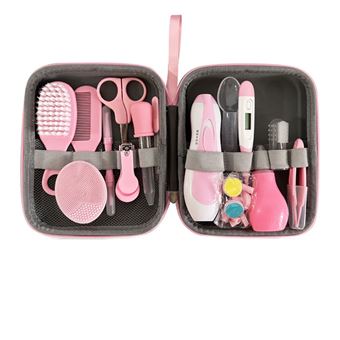 Bolsa de cuidados para bebé em EVA SZSMART YEHL02 | conjunto de 20 peças | aspirador nasal e cortador de unhas | rosa - 1