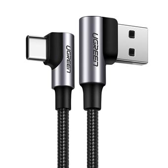 Cabo Ugreen Carregamento Rapido Type C 1m - Cinza - 1