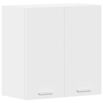 Armário de parede vidaXL “Lyon” 60x31x60 cm | derivados madeira branco - 1
