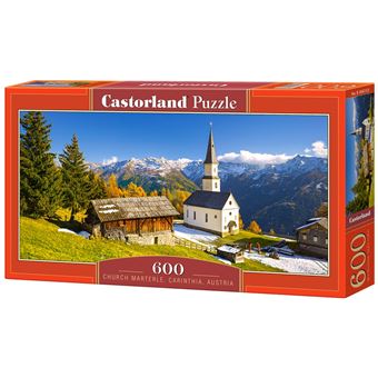 Puzzle Castorland Church Marterle, Carinthia, Austria 600 Peças