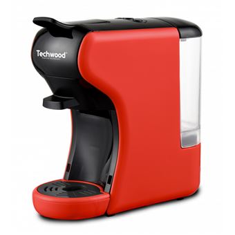 Máquina de Café Cápsulas Techwood TCA-195N | Vermelho - 1