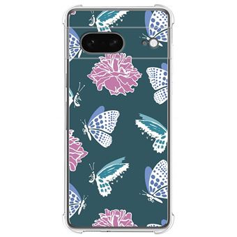 Capa Tumundosmartphone de silicone anti-choque para Google Pixel 7 5G  design Flores 10 desenhos - 1