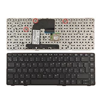 Teclado para Computador Portátil HP Elitebook 8460P Com Pointstick 700945-Dd1, 702651-Dd1 - 1