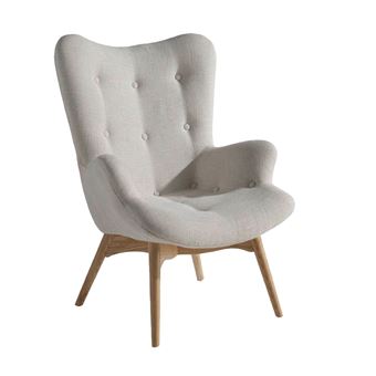 Cadeirão Angel Cerda 5023 | Estofado em Tecido com Capitonné  | 92 x 70 x 80 cm - 1