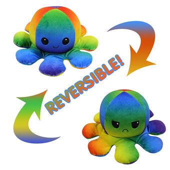 Polvo de Peluche Reversível Zhishang | 20 cm - Cor + Cor 18 - 1