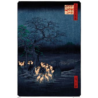 Maxi Poster GB Posters Hiroshige New Years Eve Foxfire 61x91.5 cm - 1