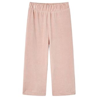 Calças para criança | vidaXL | bombazina rosa-claro 128 | 7 a 8 anos - 1