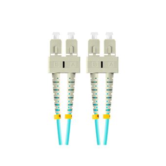 Cabo de Fibra Ótica Lanberg FO-SUSU-MD31-0020-TQ | Cor aqua - 1