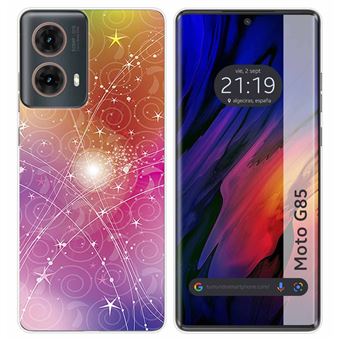 Capa TUMUNDOSMARTPHONE de silicone para Motorola Moto G85 5G Desenhos de design abstrato - 1