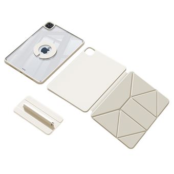 Capa Luckybutterfly para Ipad 2025 11" | Magnético Suporte Elevatório | Branco - 1