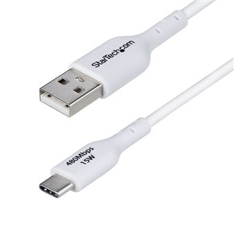 Cabo Usb StarTech.com USB2AC1MNCWHE | Branco - 1
