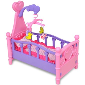 Cama para Bonecas vidaXL Rosa e Roxo - 1