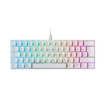Teclado Gaming com Fios Mars Gaming MKMINIWBPT | Idioma: Português | Branco - 1