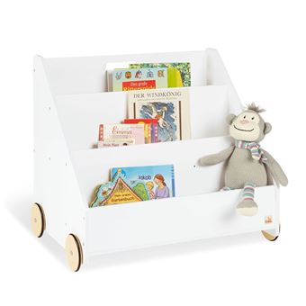 Estante de Livros Infantil Pinolino com rodas Lasse branco - 1