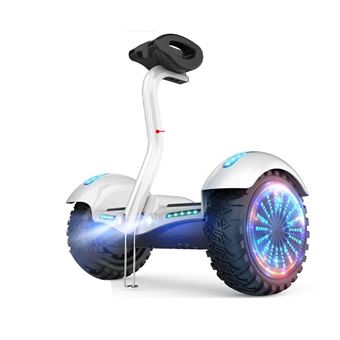 Hoverboard AERLANG S11U | 54V | 10'' | LED | Bluetooth | Música | 15Km | IPX4 - Branco - 1