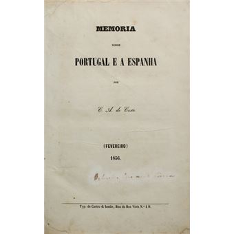 Memoria sobre portugal e a espanha. - 1