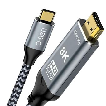 Cabo HDMI 2.1 para Thunderbolt 4 Antiimpacto | 48Gbps | 2 m - 1