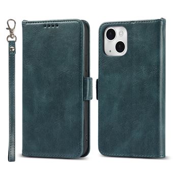 Capa PU + TPU fecho Magnético Anti-riscos, bloqueio RFID Azul para iPhone 13 6.1'' - 1