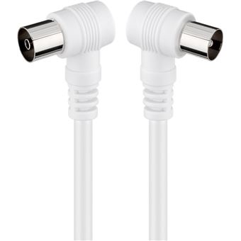 Cabo Coaxial Goobay 11521 | Branco - 1