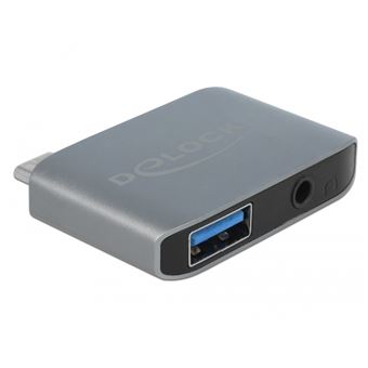 Base & Duplicador de Portas DeLOCK 63965 | Antracite - 1