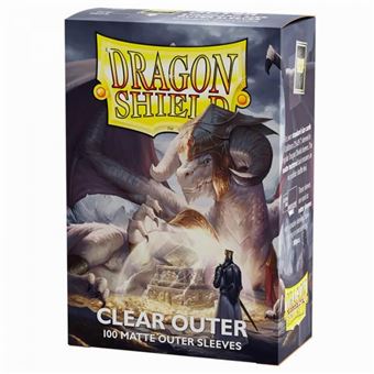 Dragon Shield Standard size Outer Sleeves- Matte Clear (100) (EN) - 1