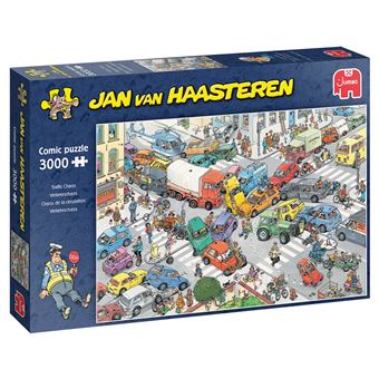 Puzzle Jumbo Jan van Haasteren Jvh - Traffic Chaos 3000Premium Collections | 3000 Peças - 1