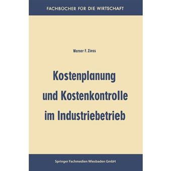 Kostenplanung Und Kostenkontrolle Im Industriebetrieb - Paperback / softback - 1959 - 1