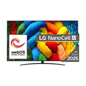 Smart TV LG NanoCell AI 86NANO81A3A | NanoCell | 4K UHD | 86'' | F - 1