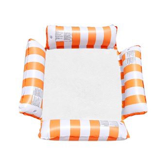Boia de Natatação Insuflável SZSMART CQF0 com 4 Tubos para Insuflação | 123x120cm - Laranja - 1