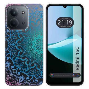 Capa Tumundosmartphone de silicone Transparente para Xiaomi Redmi 15C 4G / 5G | Desenhos de design de mandala - 1