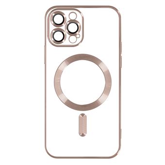 Capa MagSafe Avizar para iPhone 13 Pro Silicone Proteção Câmara Rose gold - 1