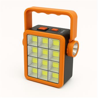Lanterna LED SANDA SD-5793 | Recarregável | Laranja - 1