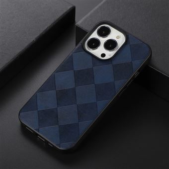 Capa e Tpu + Pu magunivers Textura de Grade | estilo Minimalista Azul para Iphone 13 Pro 6.1'' - 1