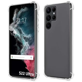 Capa Tumundosmartphone de silicone anti-choque transparente para Samsung Galaxy S22 Ultra 5G - 1