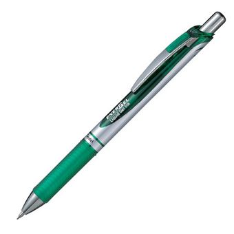 Pentel EnerGel Xm Retractable gel pen Verde 1 peça(s) Verde e Prateado - 1