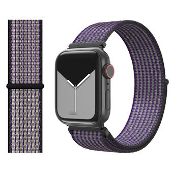 Bracelete de Nylon HSMY Simples para Apple Watch Series 6/ SE/ 5/ 4 | 44 mm - Púrpura - 1
