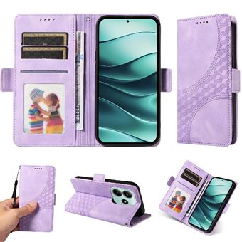 Capa FLOODKING para Xiaomi Redmi Note 14 4G | Design Acolchoado | Couro PU Premium | Roxo - 1