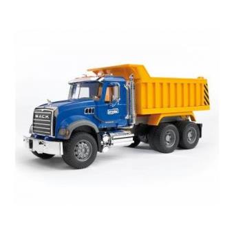 Brinquedo sobre rodas BRUDER MACK Granite Tip up truck | Azul, Amarelo - 1