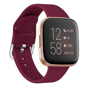 Bracelete Desportivo HSMY de Silicone para Fitbit Versa 3 / Sense - Vermelho -Tamanho L - 1