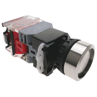 Botão de Pressão BeMatik com Paragem de Emergência 22mm 500V 10A com Luz LED e Paragem - 1