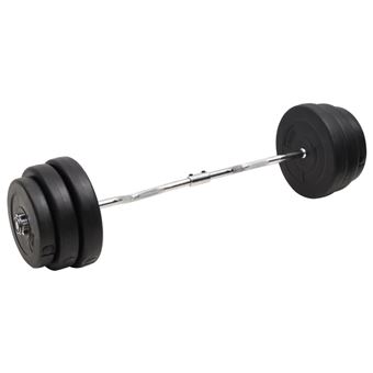 Barra curl com discos vidaXL | 90 kg - 1