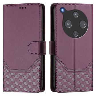 Capa FOXDOCK para ZTE Nubia P9 Pro 5G | Fecho Magnético | Bloqueio RFID | Pele PU | 3 Compartimentos para Cartões | Roxo escuro - 1