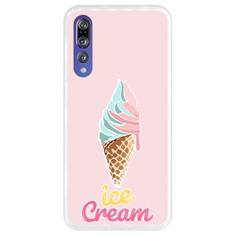 Capa Hapdey para Huawei P20 Pro - P20 Plus Design Cone de Gelado em Silicone Flexível e TPU