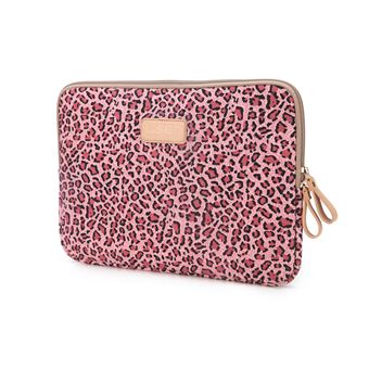 Sleeve HSMY Estampa de Leopardo para MacBook Air 11.6 '' A1370/ A1465 - Vermelho - 1