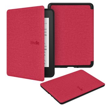 Capa FLOODKING para Amazon Kindle 11th Gen 2022 | Tecido com TPU Macio | Modo Automático | Vermelho - 1