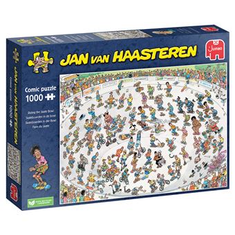 Puzzle Jumbo Jan van Haasteren No License Jan Van Haasteren - Riding The Skate Bowl (1000 Pieces) | 1000 Peças - 1