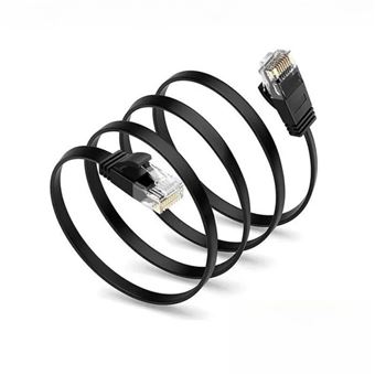 Cabo Ethernet CO-Phénix CAT7 RJ45 | 10Gbps | 600MHz | compatível com router, switch, caixa de TV, PC, PS4 | 5M | Preto - 1