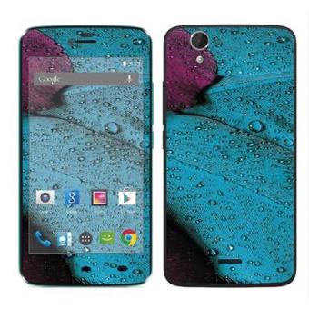 Adesivo Royalsticker Para Wiko Birdy (Sticker : Plumage Violet Turquoise) - 1