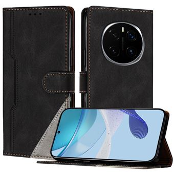 Capa FOXDOCK para Honor Magic 7 | Fecho Magnético | Pele TPU Macia | 3 Compartimentos para Cartões | Função de Suporte | Preto - 1